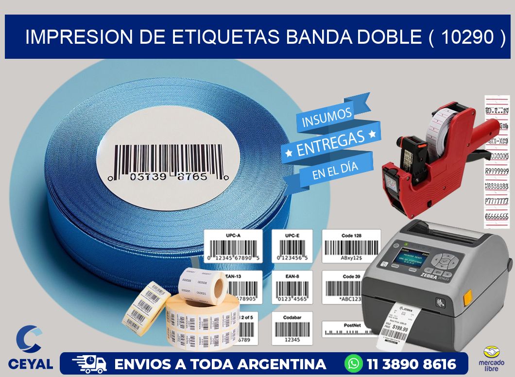 impresion de etiquetas banda doble ( 10290 )