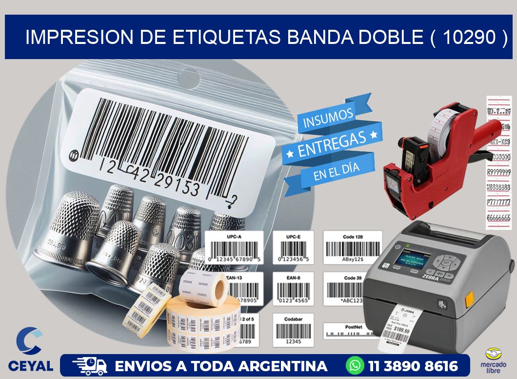 impresion de etiquetas banda doble ( 10290 )