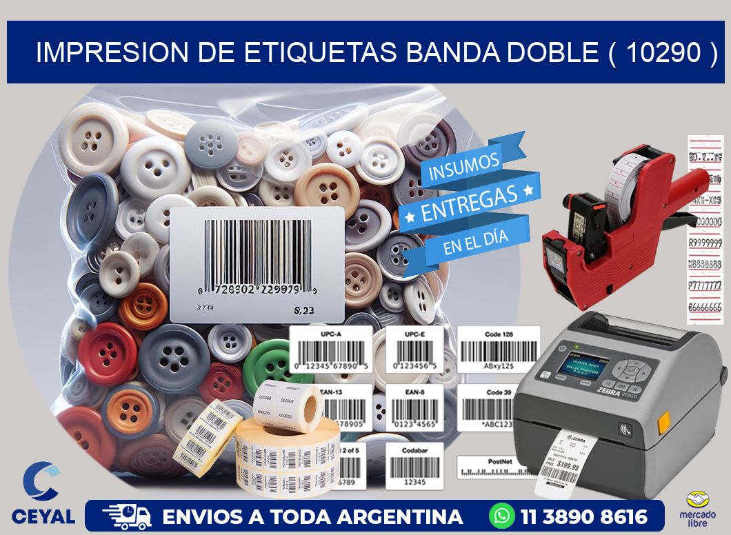 impresion de etiquetas banda doble ( 10290 )