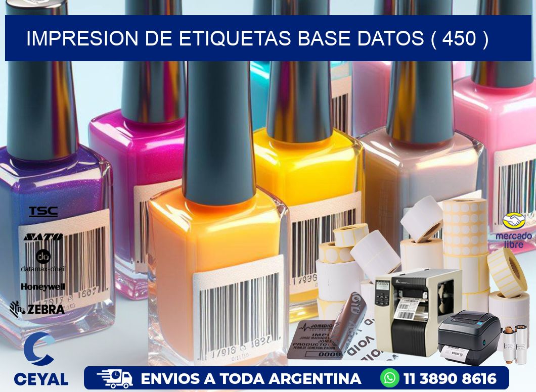 impresion de etiquetas base datos ( 450 )