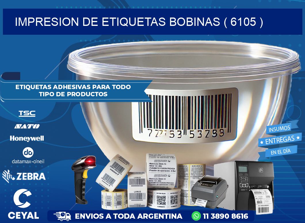 impresion de etiquetas bobinas ( 6105 )