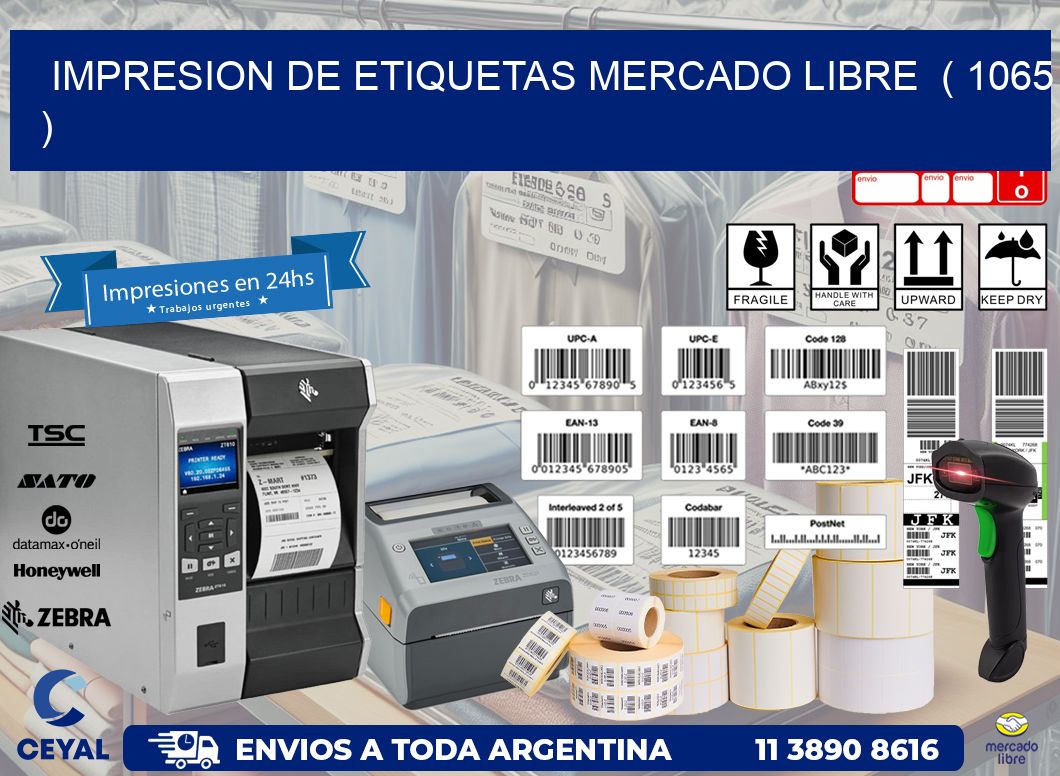 impresion de etiquetas mercado libre  ( 1065 )