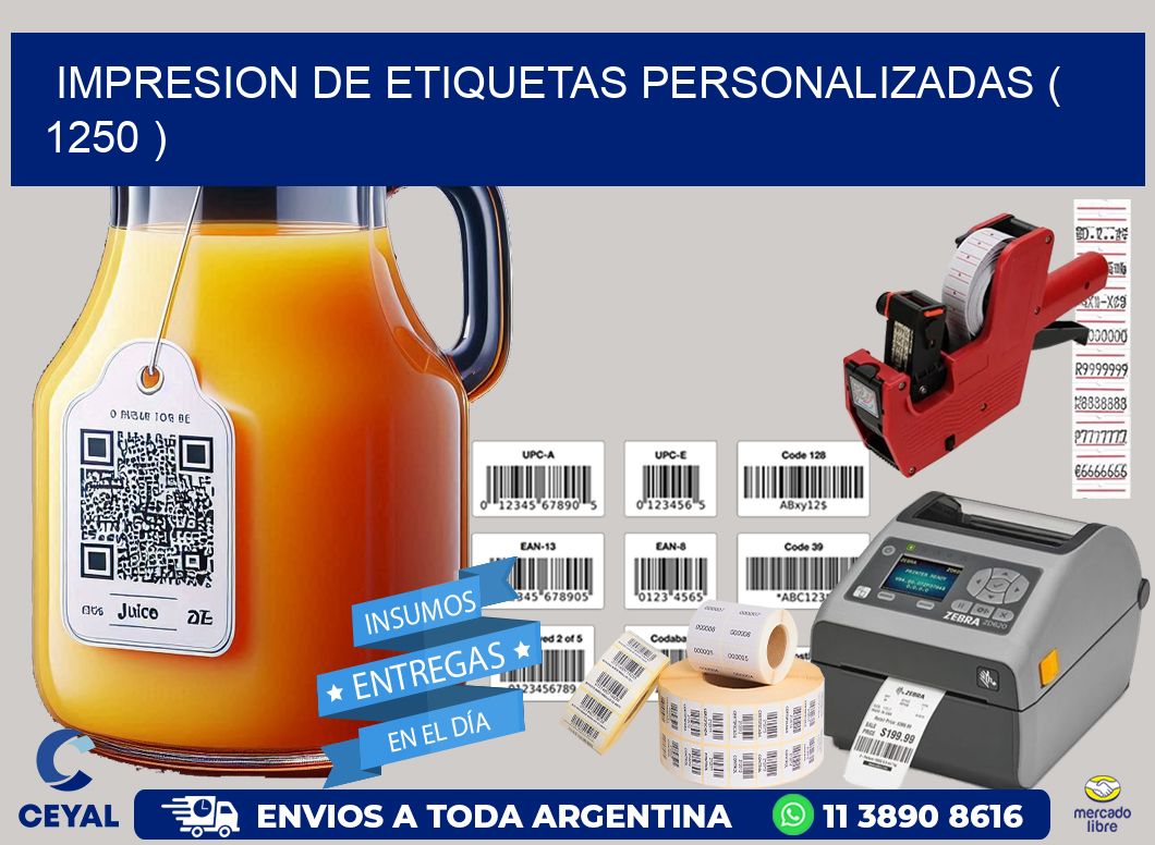 impresion de etiquetas personalizadas ( 1250 )