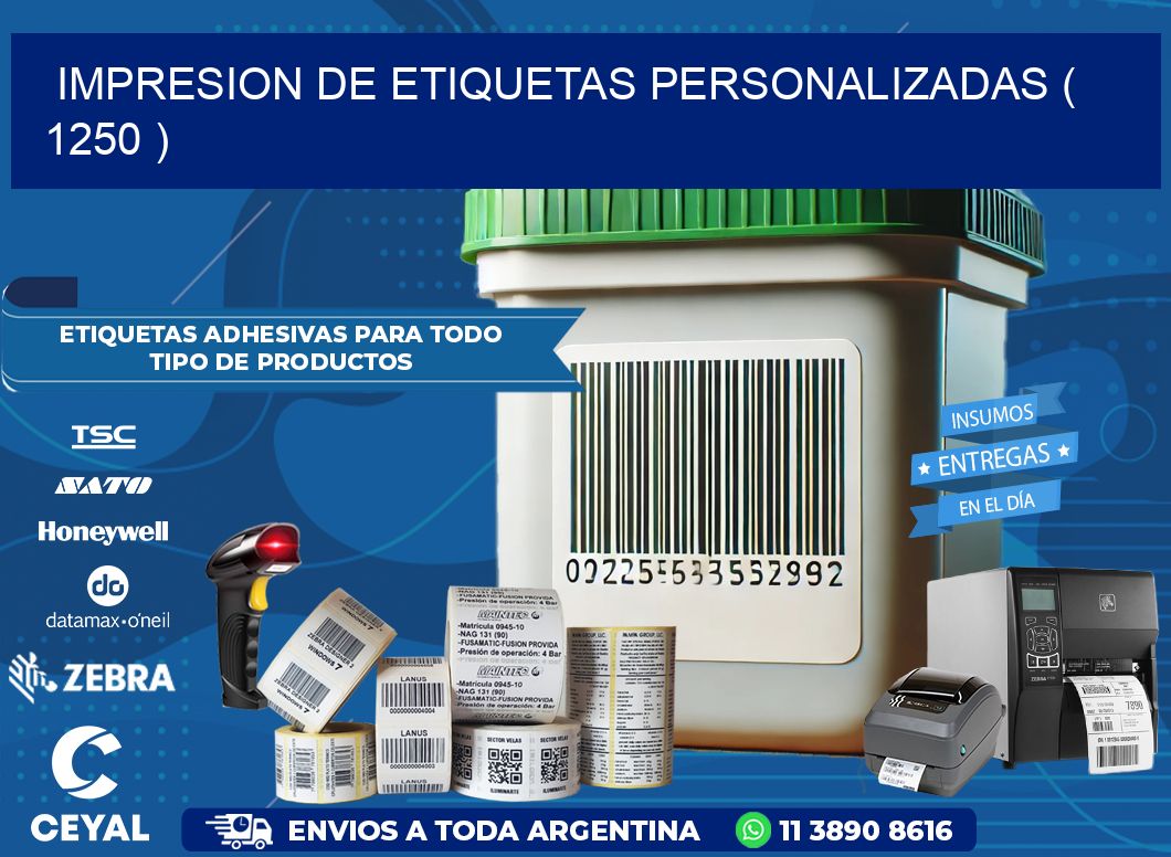 impresion de etiquetas personalizadas ( 1250 )