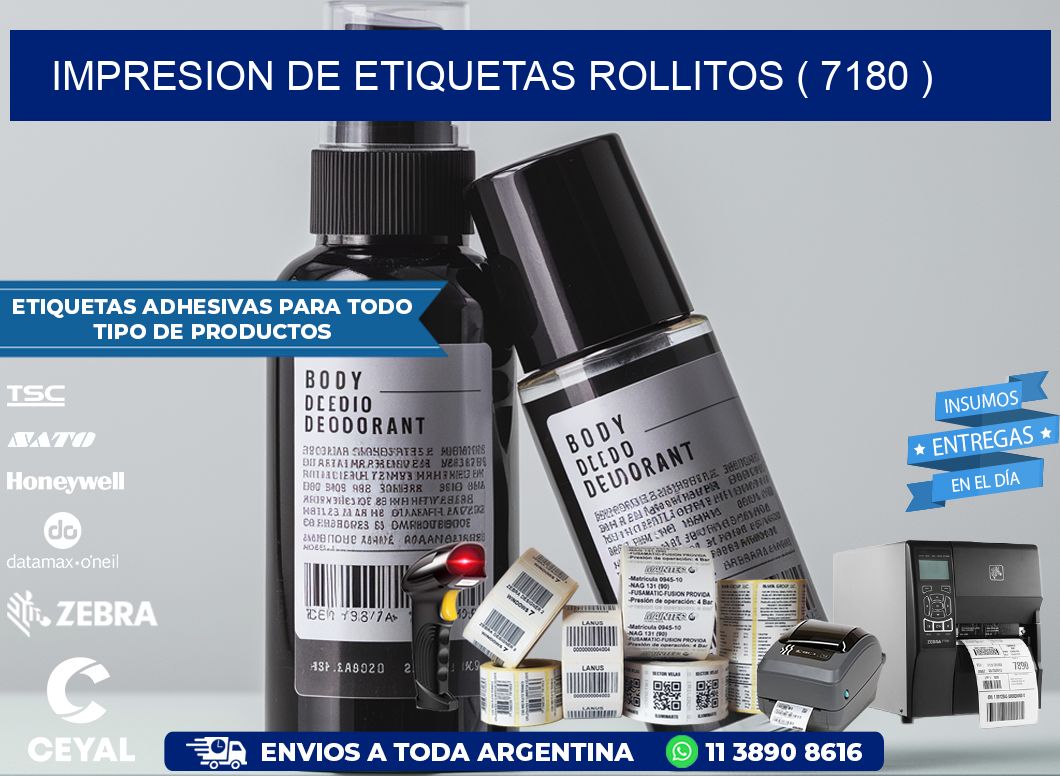 impresion de etiquetas rollitos ( 7180 )
