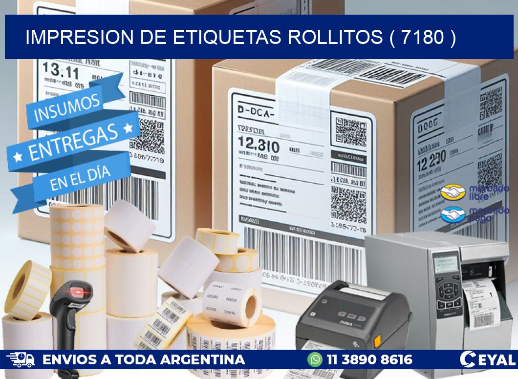 impresion de etiquetas rollitos ( 7180 )