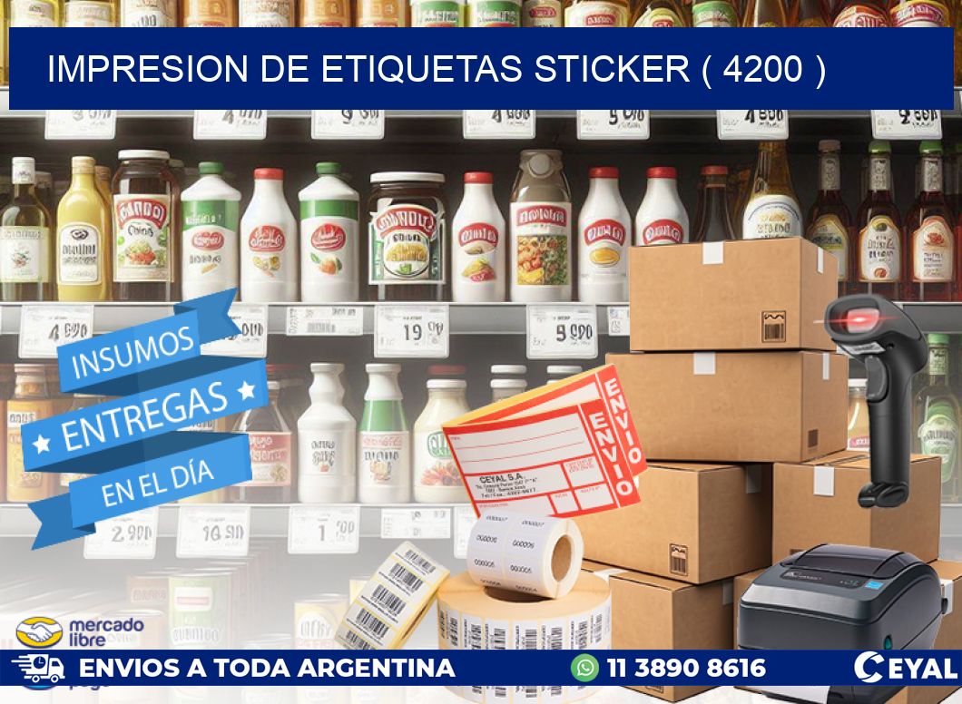 impresion de etiquetas sticker ( 4200 )