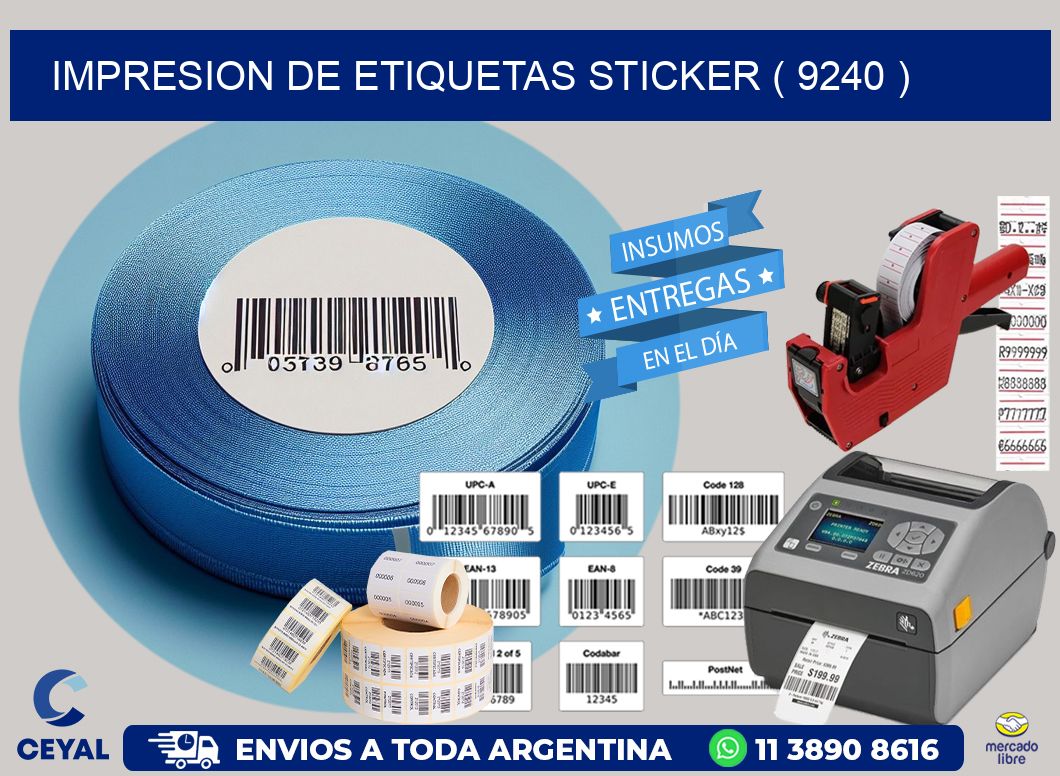 impresion de etiquetas sticker ( 9240 )