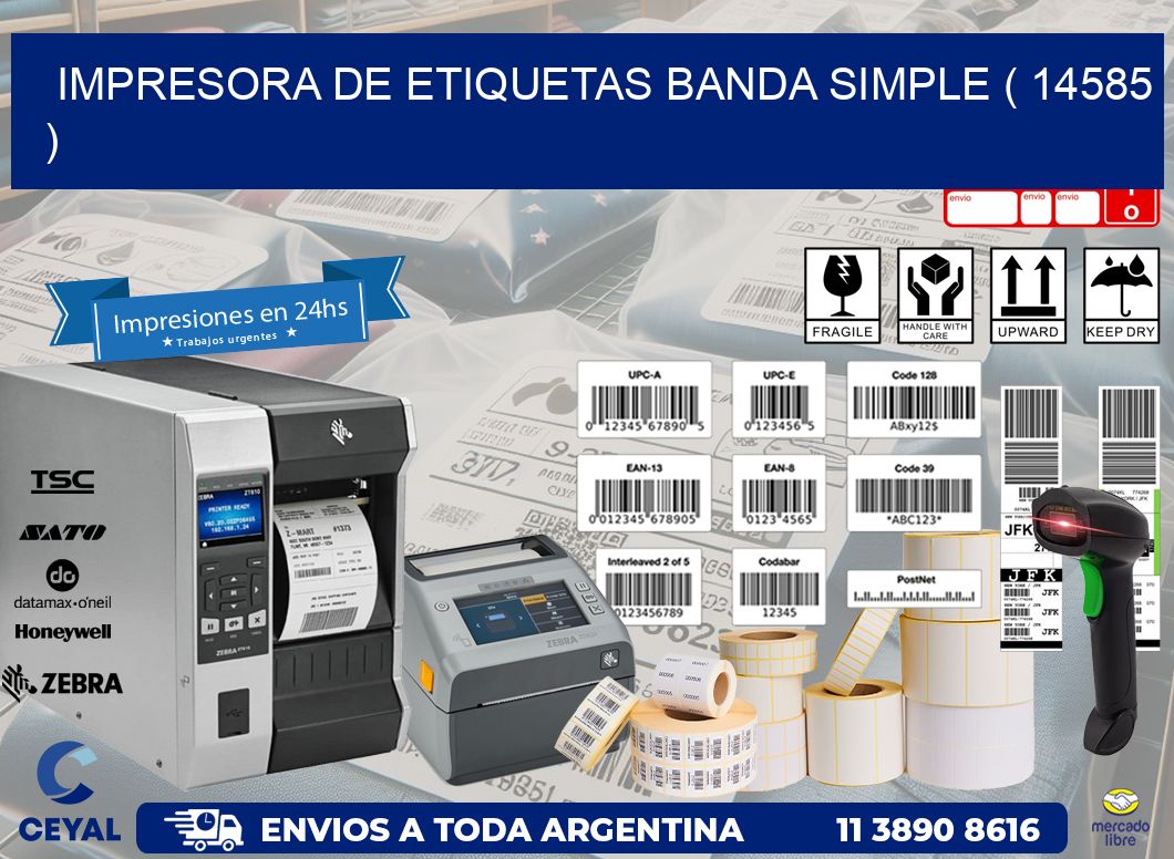 impresora de etiquetas banda simple ( 14585 )