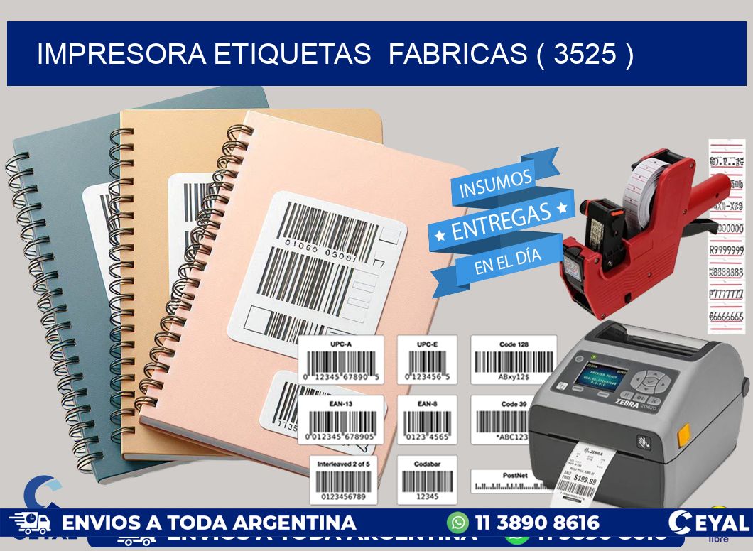 impresora etiquetas  fabricas ( 3525 )