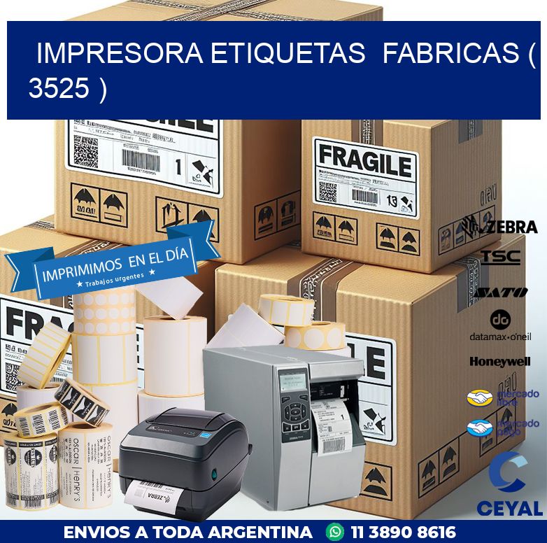 impresora etiquetas  fabricas ( 3525 )