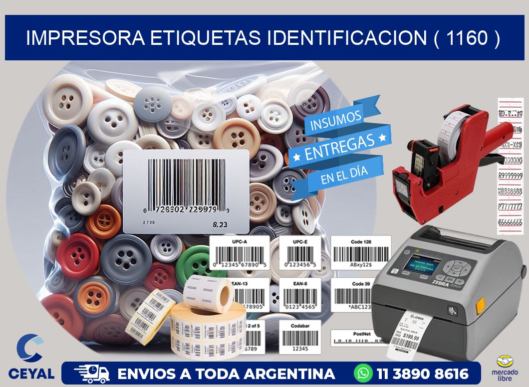 impresora etiquetas identificacion ( 1160 )