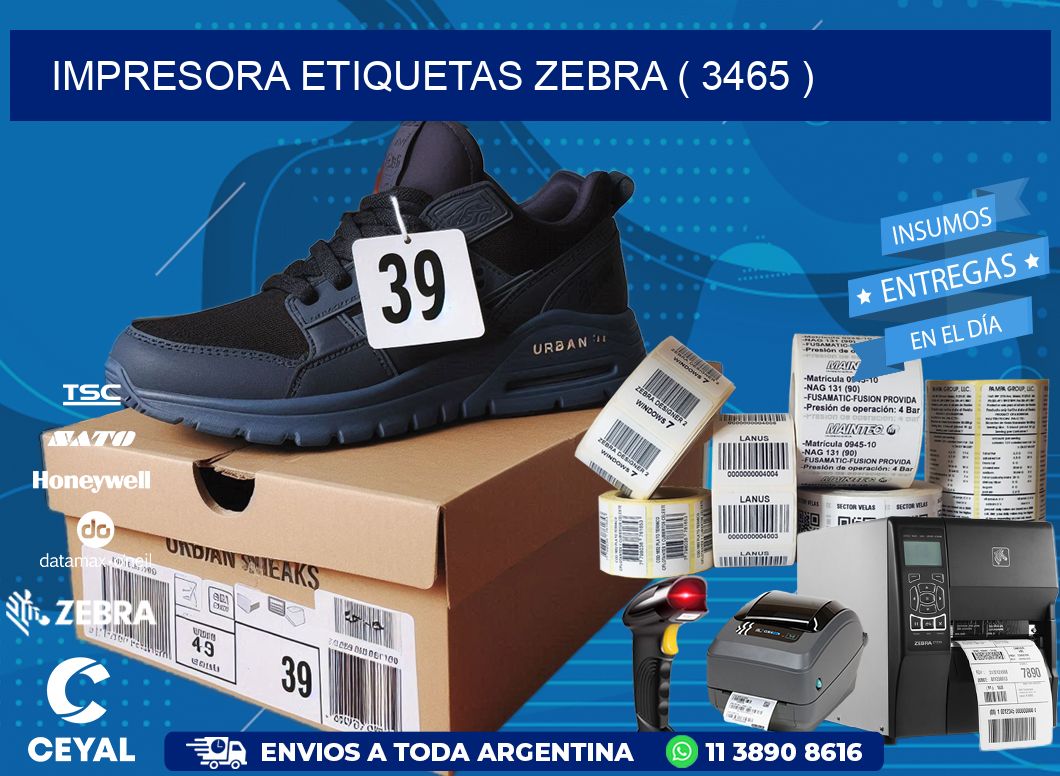 impresora etiquetas zebra ( 3465 )
