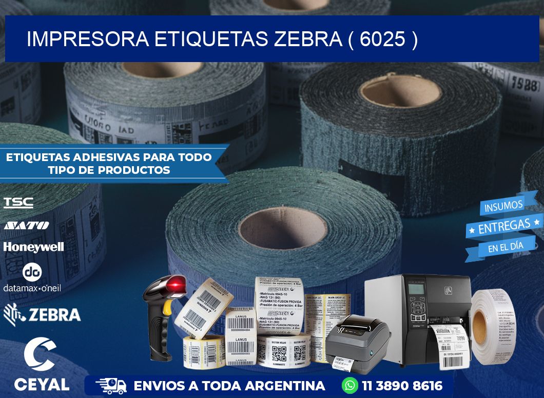 impresora etiquetas zebra ( 6025 )
