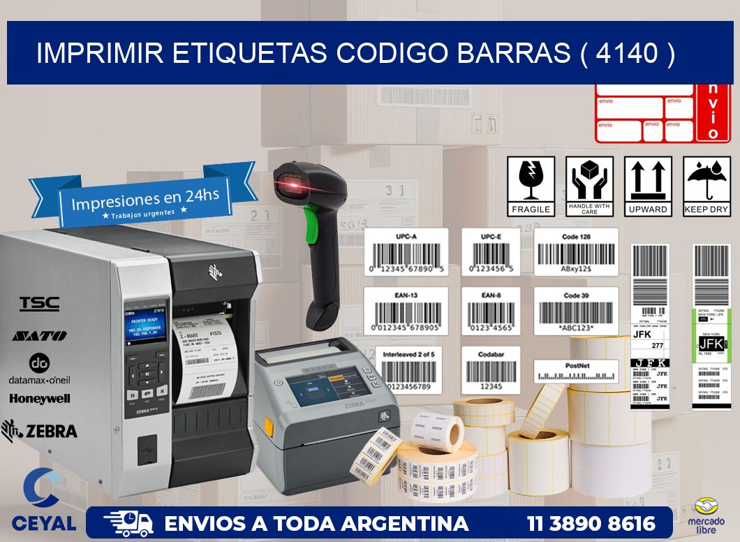 imprimir etiquetas codigo barras ( 4140 )