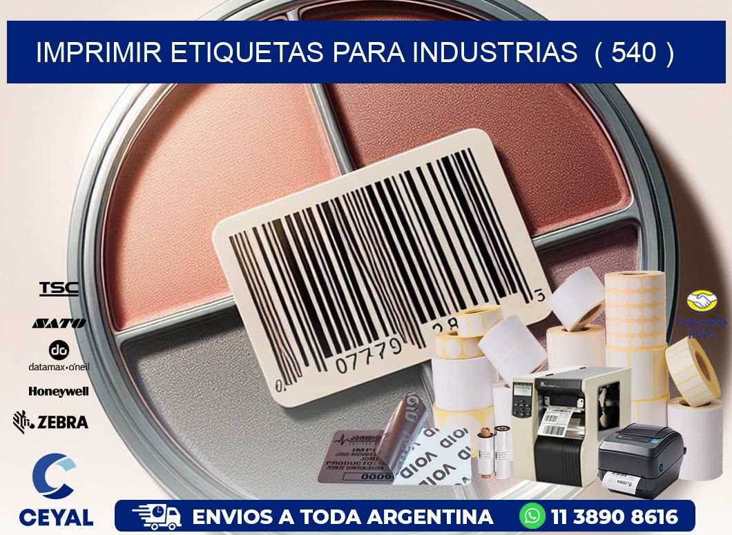 imprimir etiquetas para industrias  ( 540 )