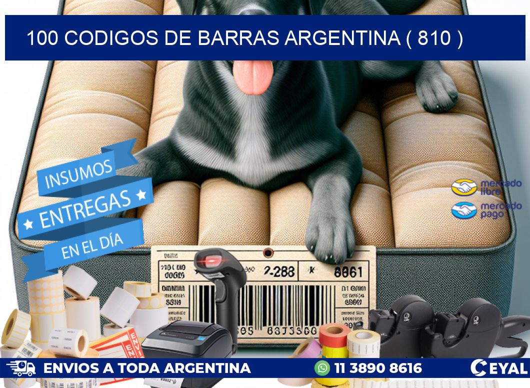 100 codigos de barras argentina ( 810 )