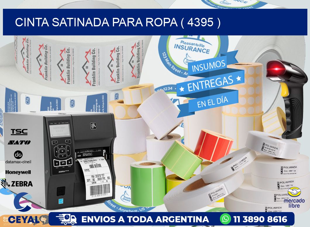CINTA SATINADA PARA ROPA ( 4395 )