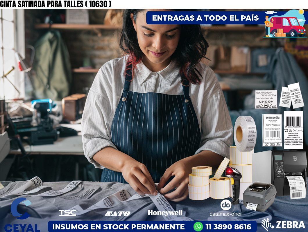 CINTA SATINADA PARA TALLES ( 10630 )