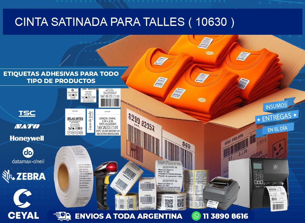 CINTA SATINADA PARA TALLES ( 10630 )