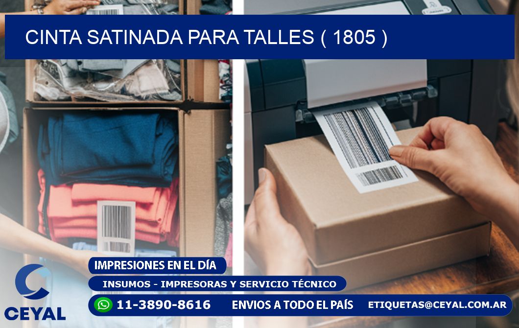 CINTA SATINADA PARA TALLES ( 1805 )