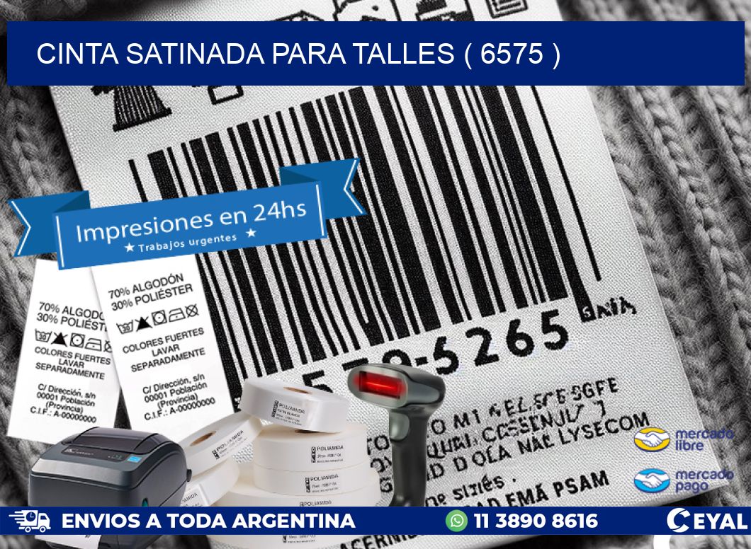 CINTA SATINADA PARA TALLES ( 6575 )
