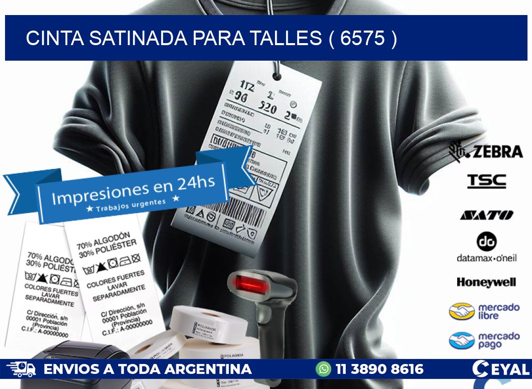 CINTA SATINADA PARA TALLES ( 6575 )