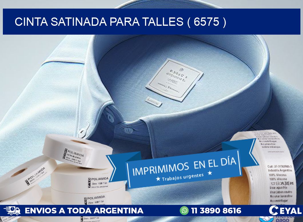 CINTA SATINADA PARA TALLES ( 6575 )