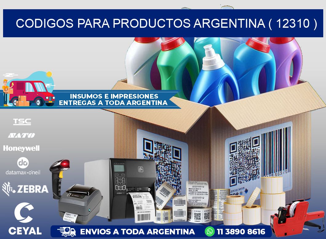 CODIGOS PARA PRODUCTOS ARGENTINA ( 12310 )