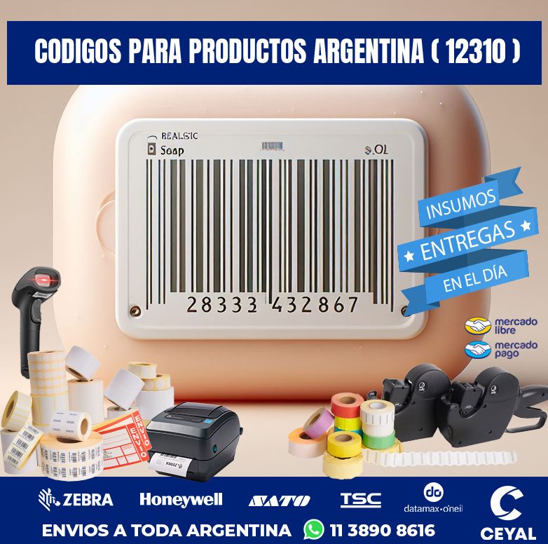 CODIGOS PARA PRODUCTOS ARGENTINA ( 12310 )