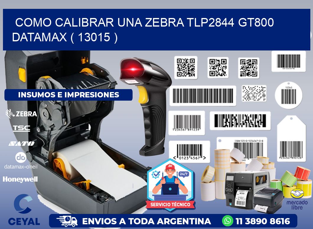 COMO CALIBRAR UNA ZEBRA TLP2844 GT800 DATAMAX ( 13015 )