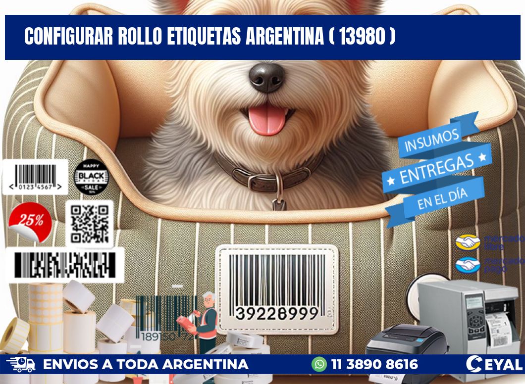 CONFIGURAR ROLLO ETIQUETAS ARGENTINA ( 13980 )