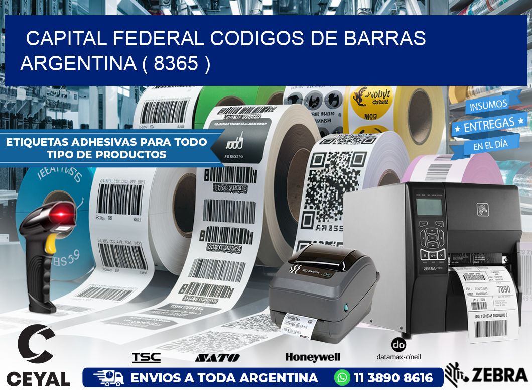 Capital federal codigos de barras argentina ( 8365 )