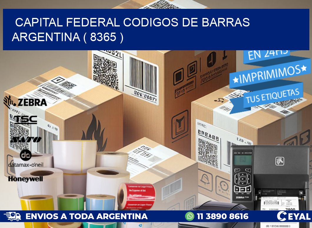Capital federal codigos de barras argentina ( 8365 )