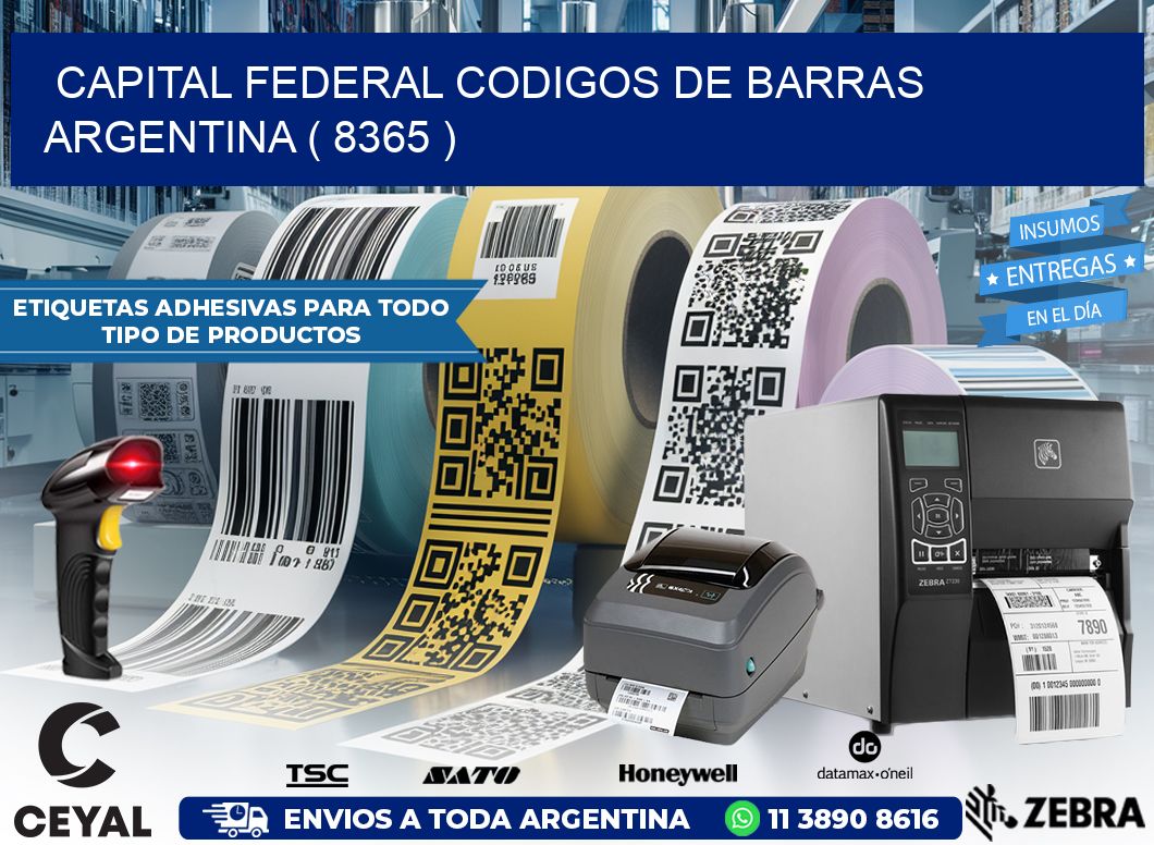Capital federal codigos de barras argentina ( 8365 )