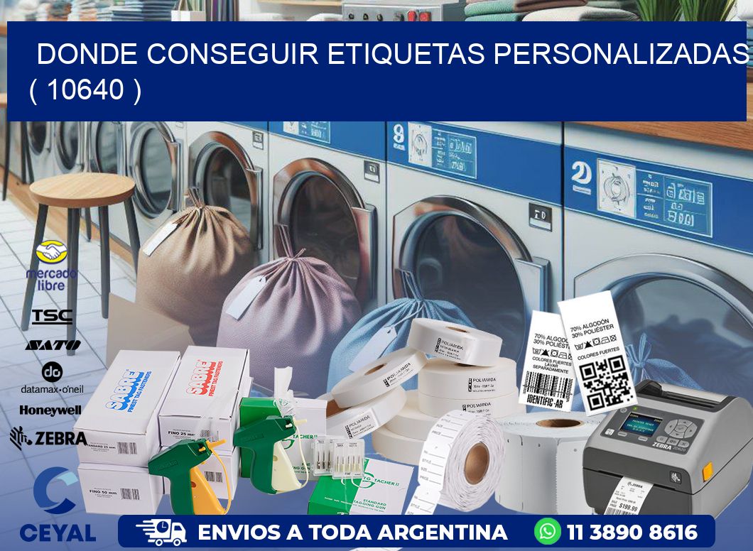 DONDE CONSEGUIR ETIQUETAS PERSONALIZADAS ( 10640 )