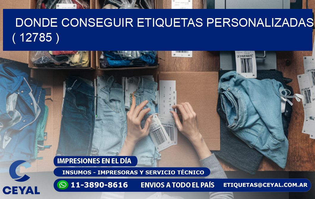 DONDE CONSEGUIR ETIQUETAS PERSONALIZADAS ( 12785 )