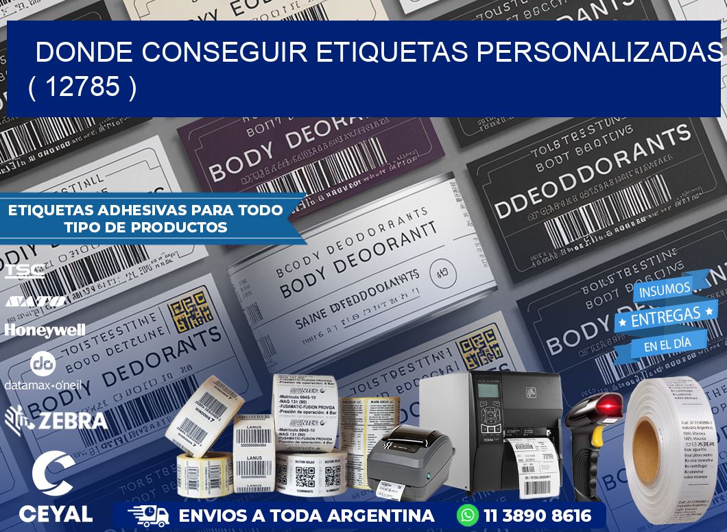 DONDE CONSEGUIR ETIQUETAS PERSONALIZADAS ( 12785 )