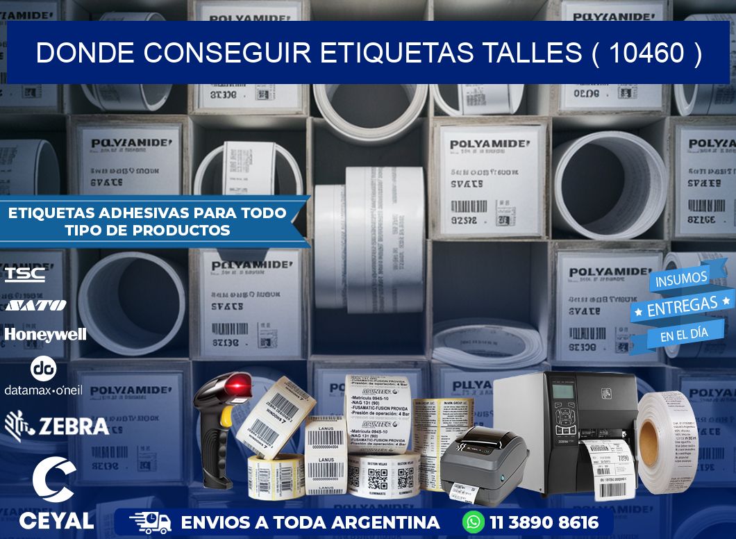 DONDE CONSEGUIR ETIQUETAS TALLES ( 10460 )