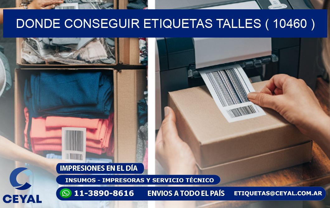 DONDE CONSEGUIR ETIQUETAS TALLES ( 10460 )