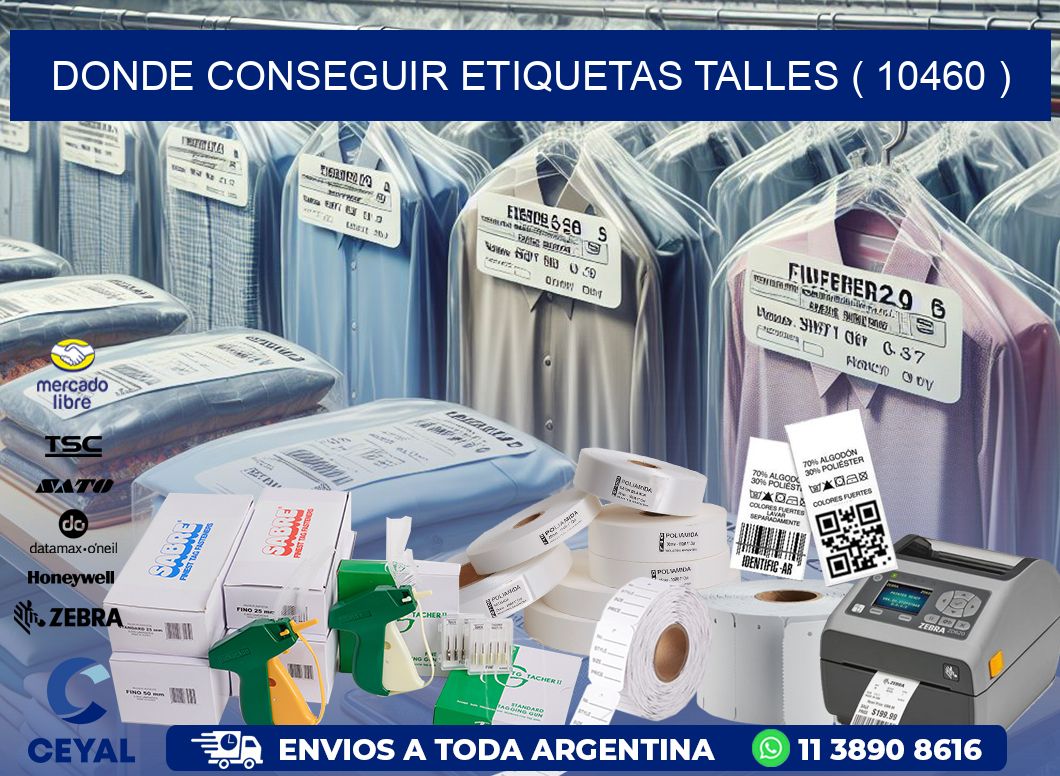 DONDE CONSEGUIR ETIQUETAS TALLES ( 10460 )