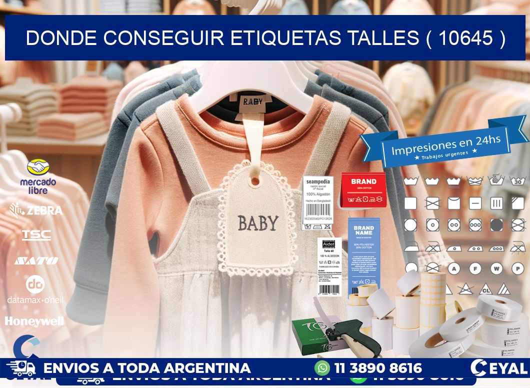DONDE CONSEGUIR ETIQUETAS TALLES ( 10645 )
