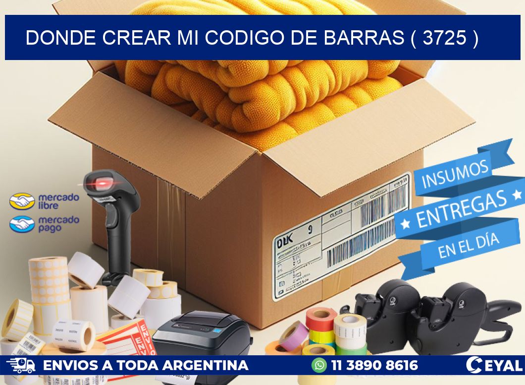 DONDE CREAR MI CODIGO DE BARRAS ( 3725 )