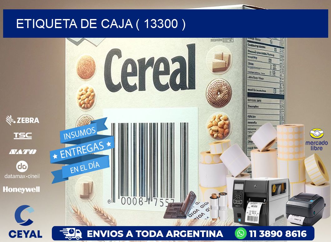 ETIQUETA DE CAJA ( 13300 )