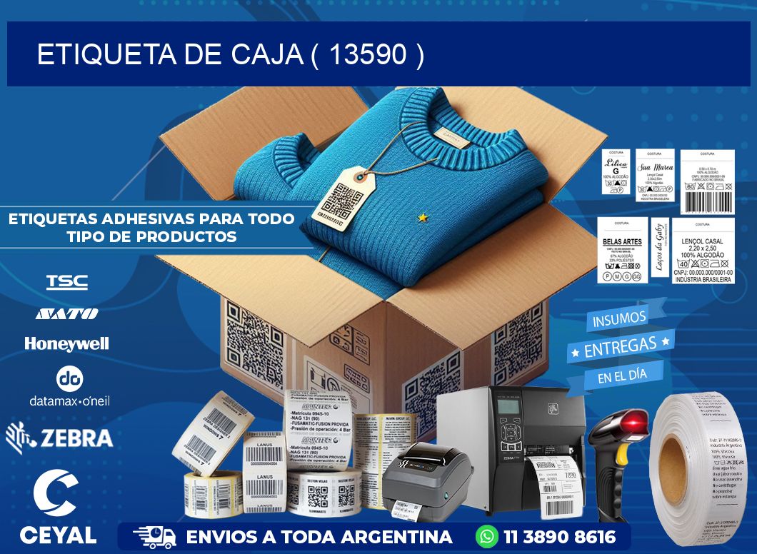 ETIQUETA DE CAJA ( 13590 )