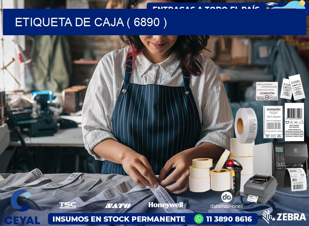 ETIQUETA DE CAJA ( 6890 )