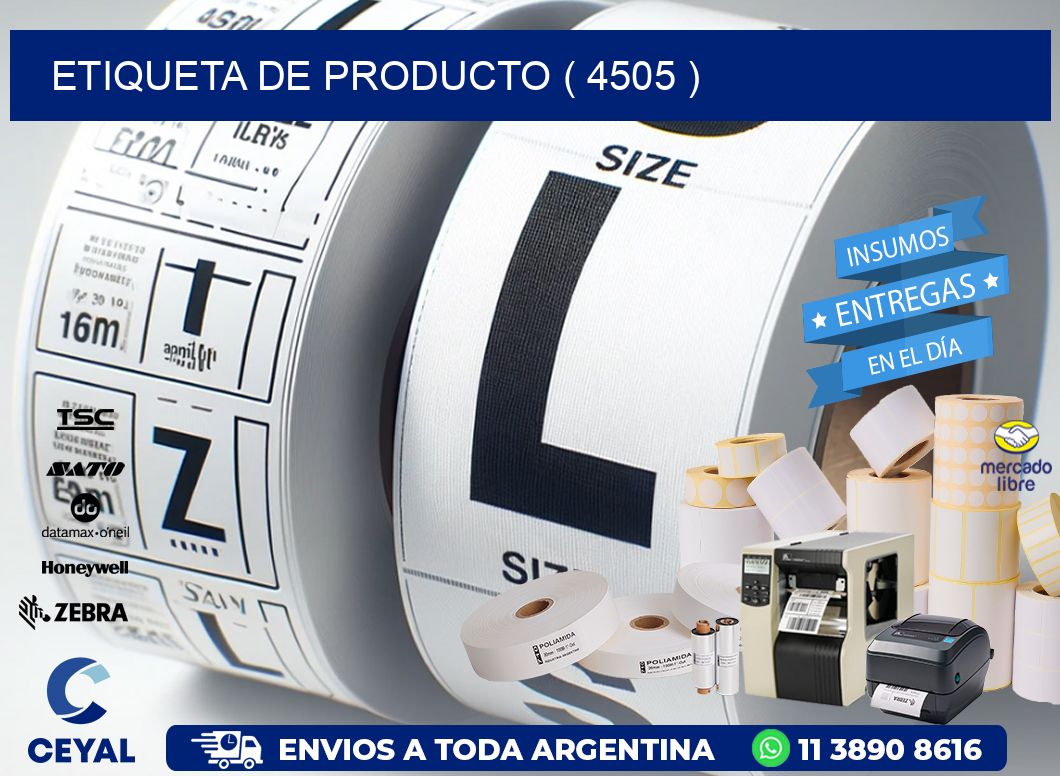 ETIQUETA DE PRODUCTO ( 4505 )