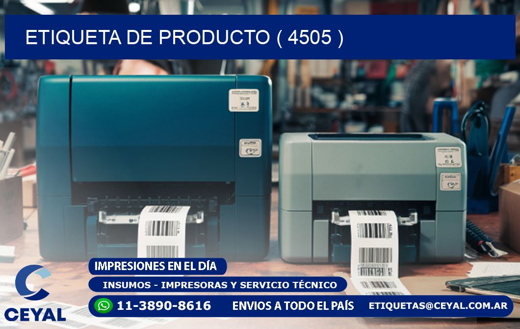 ETIQUETA DE PRODUCTO ( 4505 )