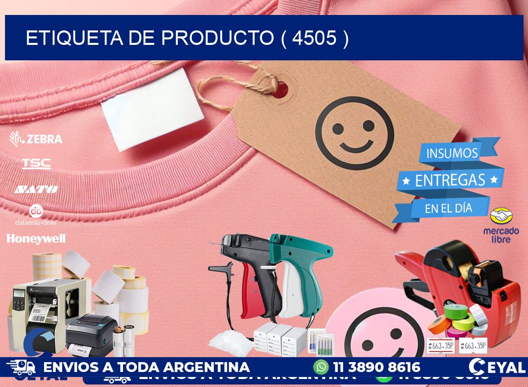 ETIQUETA DE PRODUCTO ( 4505 )