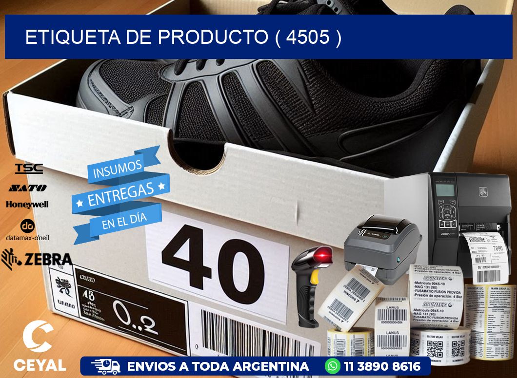 ETIQUETA DE PRODUCTO ( 4505 )